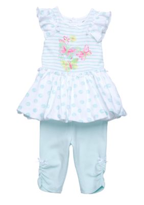 Little Me Dancing Butterfly Dress & Legging Set