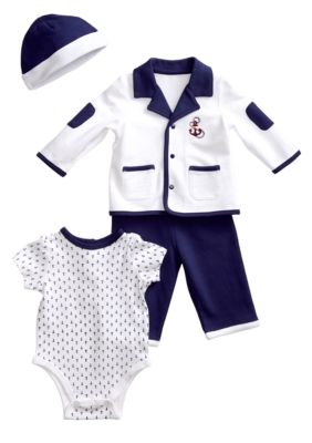 Little Me Drop Anchor 4-Piece Jacket Set