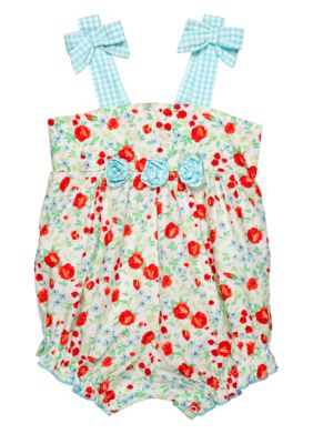 Little Me Floral Print Sunsuit