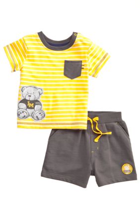 Little Me Teddy Bear Short Set
