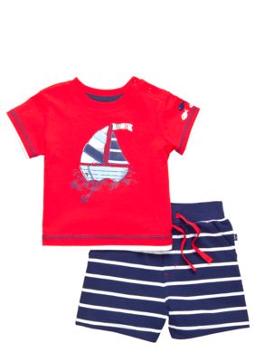 Little Me Sailboat Short Set