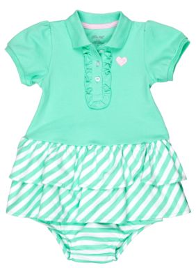 Little Me Mint Heart Dress Set