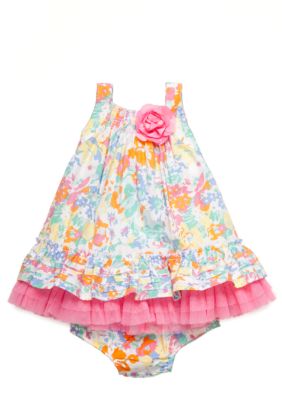 Little Me Floral Print Dress