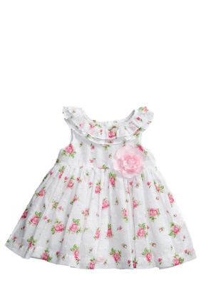 Little Me Rose Print Dress