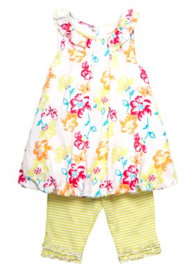 Little Me 2-Piece Tunic And Capri Set