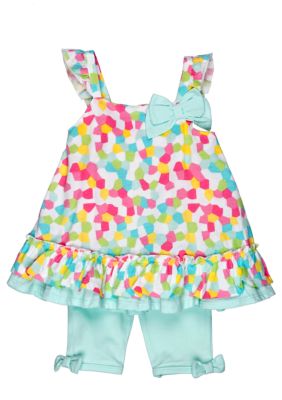 Little Me Mosaic Capri Set