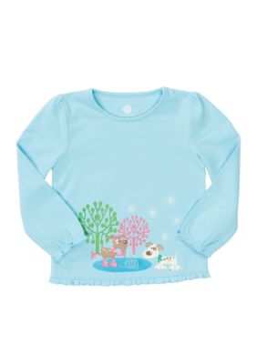 Nursery Rhyme&reg; Long Sleeve Ruffle Tee - Infant