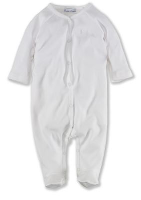Ralph Lauren Childrenswear Solid Coverall - Newborn
