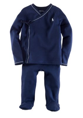 Ralph Lauren Childrenswear 2-Piece Solid Kimono Set