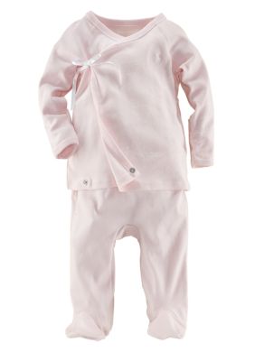 Ralph Lauren Childrenswear Solid Kimono 2 Pc. Set