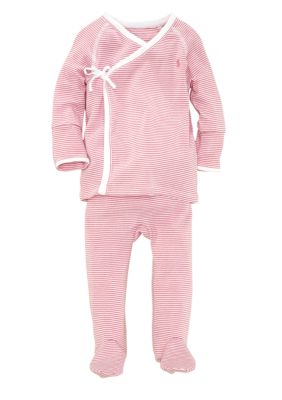 Ralph Lauren Childrenswear 2-Piece Striped Kimono Set