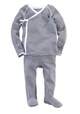 Ralph Lauren Childrenswear 2-Piece Striped Kimono Set
