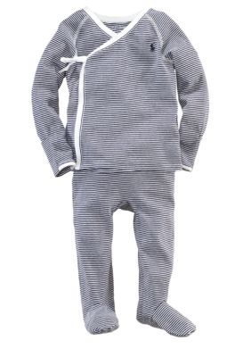 Ralph Lauren Childrenswear 2-Piece Striped Kimono Set