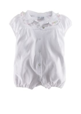 Ralph Lauren Childrenswear Double Knit Floral Bubble - Newborn