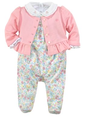 Ralph Lauren Childrenswear 3-Piece Floral Overall Set