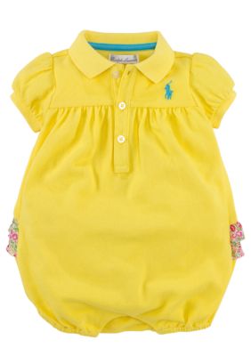 Ralph Lauren Childrenswear Floral Ruffle Bubble Shortall
