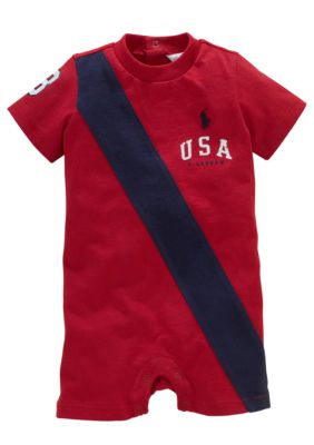 Ralph Lauren Childrenswear Pieced Stripe Shortall