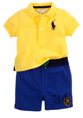 Ralph Lauren Childrenswear Sporty Polo and Short Set