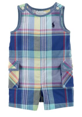 Ralph Lauren Childrenswear Preppy Plaid Overall