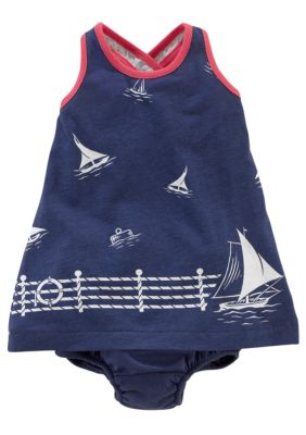 Ralph Lauren Childrenswear Sailboat Print Tank Dress