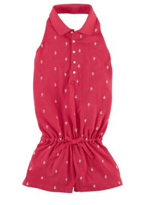 Ralph Lauren Childrenswear Embroidered Anchor Romper