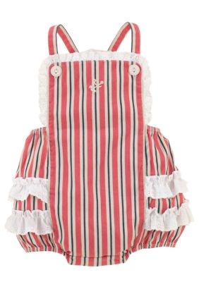 Ralph Lauren Childrenswear Eyelet Embroidered Bubble Romper