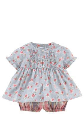 Ralph Lauren Childrenswear Floral Print Top and Bloomer Set