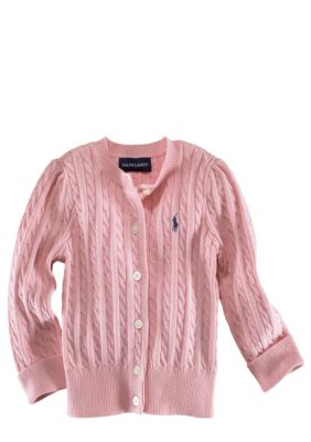 Ralph Lauren Childrenswear Infant Girl Pink Cardigan