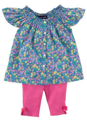 Ralph Lauren Childrenswear Floral Print Tunic and Legging Set
