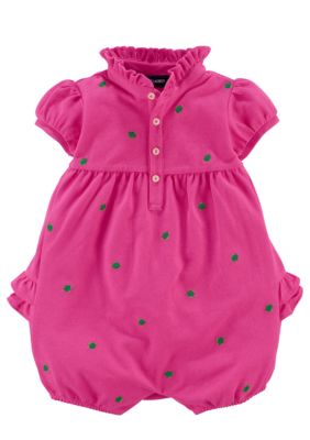Ralph Lauren Childrenswear Schiffli Embroidered Ruffle Shortall