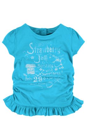 Ralph Lauren Childrenswear Ruffle Screenprint Tee
