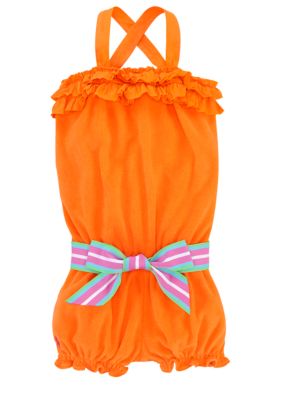 Ralph Lauren Childrenswear Ruffle Terry Romper
