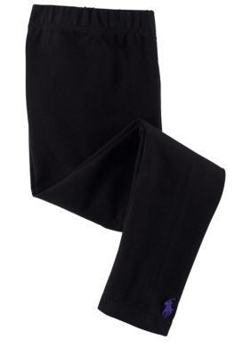 Ralph Lauren Childrenswear Black Solid Legging