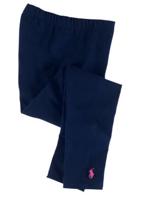 Ralph Lauren Childrenswear Navy Solid Legging