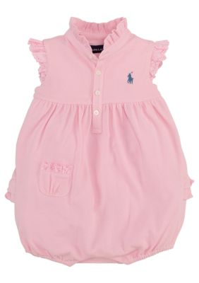 Ralph Lauren Childrenswear Floral Embroidered Bubble Shortall