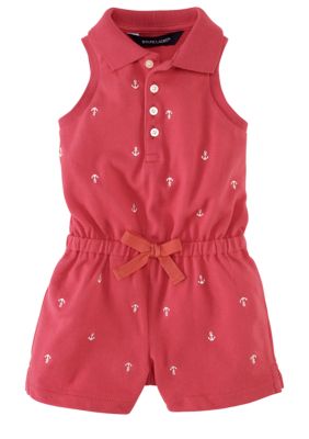Ralph Lauren Childrenswear Nautical Embroidered Romper