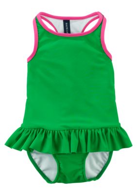 Ralph Lauren Childrenswear Sporty Racerback One-Piece Swimsuit