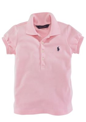 Ralph Lauren Childrenswear Stretch Mesh Polo Toddler Girl