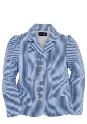 Ralph Lauren Childrenswear Cropped Seersucker Blazer Toddler Girls