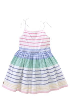 Ralph Lauren Childrenswear Striped Tie-Strap Dress Toddler Girls