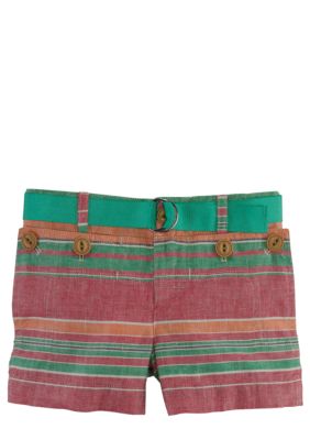 Ralph Lauren Childrenswear Nautical Linen Shorts Toddler Girls