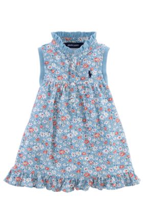 Ralph Lauren Childrenswear Floral Print Ruffle Shirt Toddler Girls