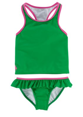Ralph Lauren Childrenswear Racerback Ruffle Tankini Toddler Girls