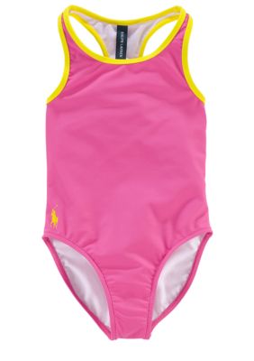 Ralph Lauren Childrenswear Racerback 1-piece Swimsuit Toddler Girls