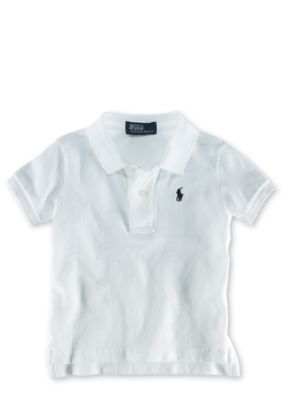 Ralph Lauren Childrenswear Solid Mesh Polo Shirt - Infant