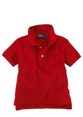 Ralph Lauren Childrenswear Solid Mesh Polo Shirt - Infant