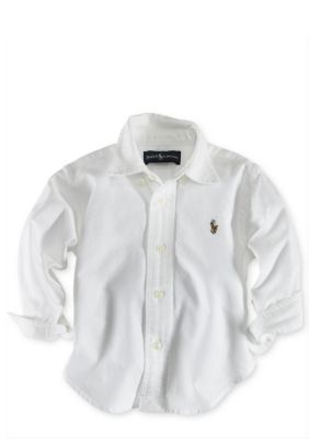 Ralph Lauren Childrenswear Solid Oxford Shirt - Infant
