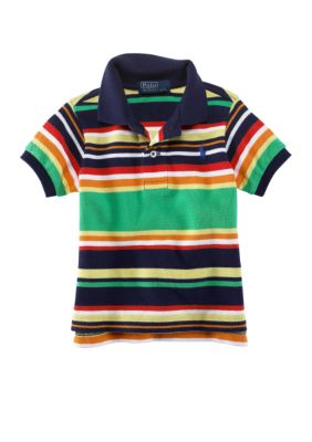 Ralph Lauren Childrenswear Short Sleeve Stripe Polo - Infant