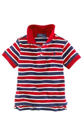 Ralph Lauren Childrenswear Infant Striped Mesh Polo