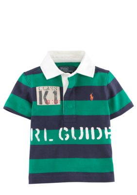 Ralph Lauren Childrenswear Striped Jersey Rugby Polo